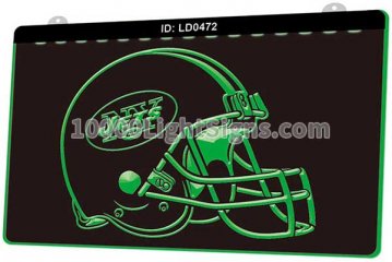 LD0472 New York Jets AFC NFL Helmet Sports