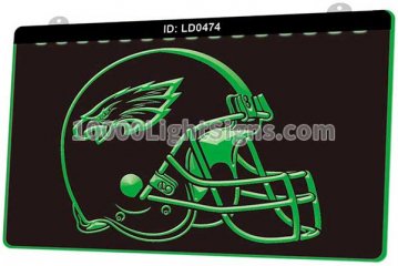 LD0474 Philadelphia Eagles NFC NFL Helmet Sports