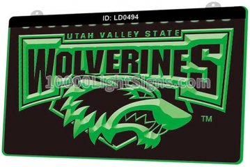 LD0494 Utah Valley State Wolverines Basketball Sports