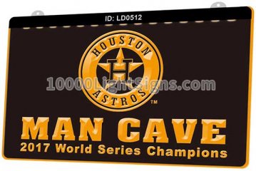LD0512 Houston Astros 2017 World Series Champions NL MLB Sports Man Cave