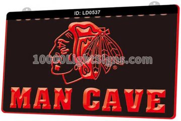 LD0537 Chicago Blackhawks CHI NHL Sports Man Cave