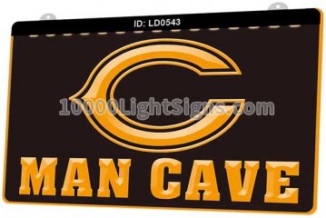 LD0543 Chicago Bears NFC NFL Sports Man Cave