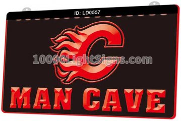 LD0557 Calgary Flames CGY NHL Sports Man Cave