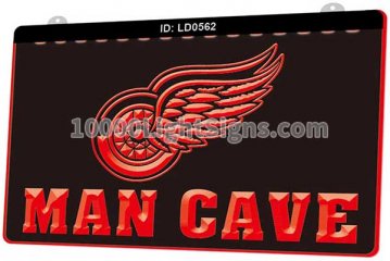 LD0562 Detriot Red Wings DET NHL Sports Man Cave