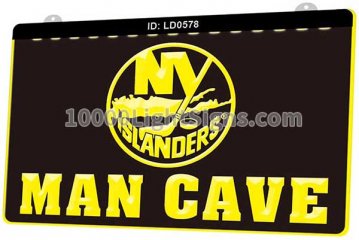LD0578 New York Islanders NYI NHL Sports Man Cave
