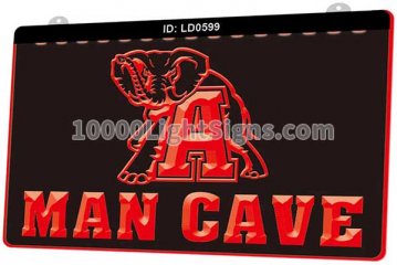 LD0599 Alabama Crimson Tide football Man Cave