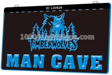 LD0624 Minnesota Timberwolves MIN NBA Sports Man Cave