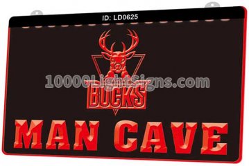 LD0625 Milwaukee Bucks Basketball Sports Man Cave