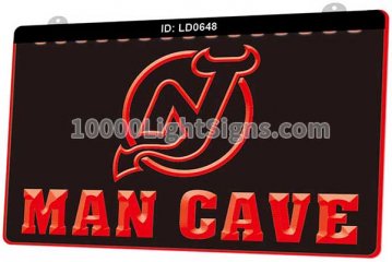 LD0648 New Jersey Devils NJD NHL Sports Man Cave