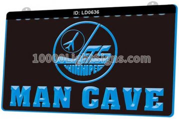 LD0636 Winnipeg Jets WPG NHL Sports Old Jets Man Cave