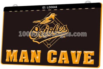 LD0644 Baltimore Orioles AL MLB Sports Man Cave