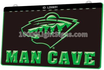 LD0651 Minnesota Wild MIN NHL Sports Man Cave