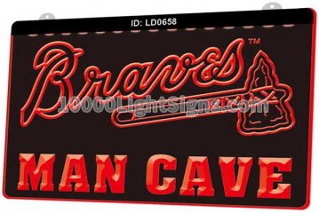 LD0658 Atlanta Braves NL MLB Sports Man Cave