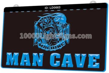 LD0663 Big Red Machine Skull Letrero De Cincinnati Reds baseball Sports Man Cave