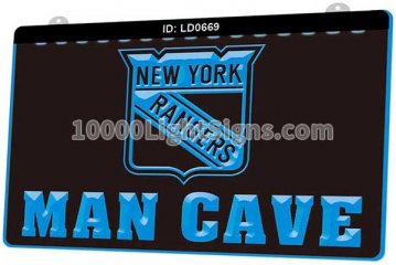 LD0669 New York Rangers NYR NHL Sports Man Cave