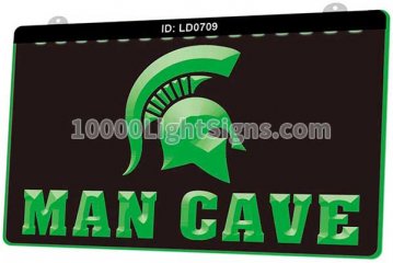 LD0709 Michigan State Spartan Football Man Cave