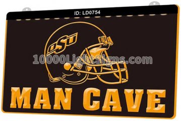 LD0754 OSU Oklahoma State University Football Man Cave
