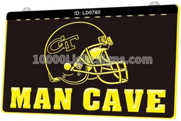 LD0760 GT Georgia Tech Helmet Man Cave