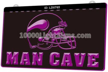 LD0765 Minnesota Vikings NFC NFL Helmet Sports Man Cave