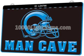 LD0766 Los Angeles Rams NFC NFL Helmet Sports Man Cave