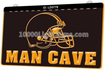 LD0778 Cleveland Browns AFC NFL Helmet Sports Man Cave