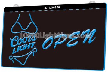 LS0250 Coors Light Bikini Beer Open Bar