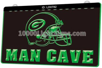 LD0782 Green Bay Packers NFC NFL Helmet Sports Man Cave