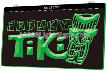 LS0299 Freaky Tiki Bar Mask Pub Beer