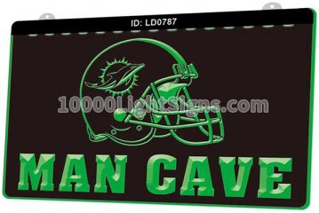 LD0787 Miami Dolphins AFC NFL Helmet Sports Man Cave