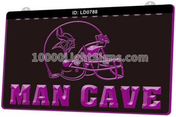 LD0788 Minnesota Vikings NFC NFL Helmet Sports Man Cave