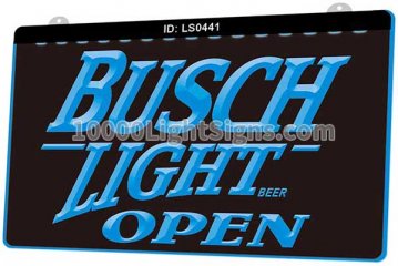 LS0441 Busch Light Beer Bar Open