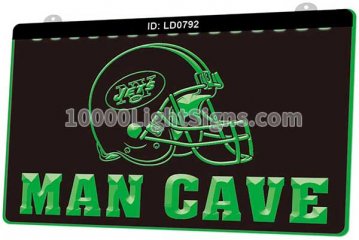LD0792 NY New York Jets AFC NFL Helmet Sports Man Cave