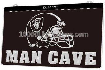 LD0793 Oakland Raiders AFC NFL Helmet Sports Man Cave