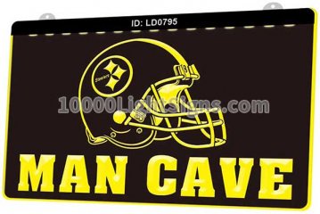 LD0795 Pittsburgh Steelers AFC NFL Helmet Sports Man Cave