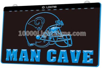 LD0799 Los Angeles Rams NFC NFL Helmet Sports Man Cave