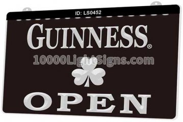 LS0452 Guinness Shamrock Bar Open