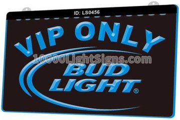 LS0456 Bud Light Vip Only Bar Beer