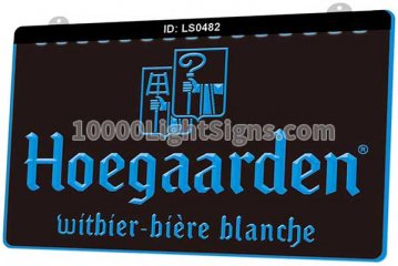 LS0482 Hoegaarden Draught Beer Witbier Biere Blanche Beer Bar