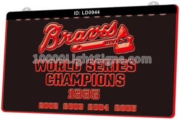 LD0944 Atlanta Braves World Series Champions NL MLB Sports