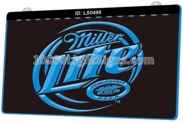 LS0498 Miller Lite Beer Bar