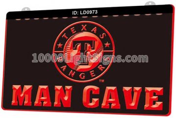 LD0973 Texas Rangers Baseball Man Cave
