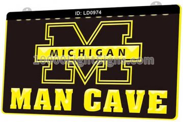 LD0974 Michigan Wolverines Football Man Cave