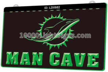 LD0982 Miami Dolphins AFC NFL Helmet Sports Man Cave