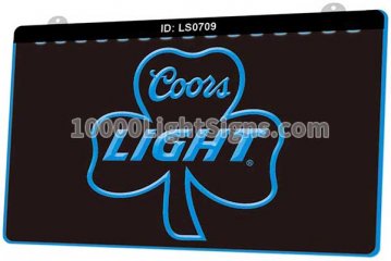 LS0709 Coors Light Shamrock Beer Bar Pub
