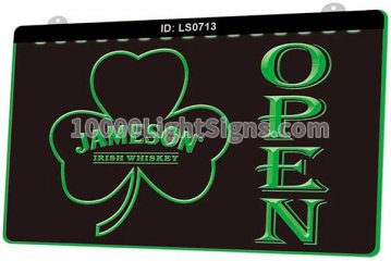 LS0713 Jameson Whiskey Shamrock Open Bar