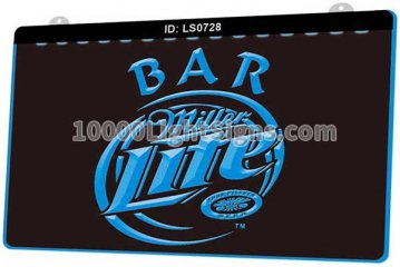 LS0728 Miller Lite Bar Beer Bar