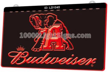 LD1045 Alabama Crimson Tide football Budweiser
