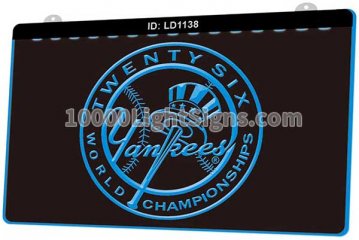 LD1138 New York Yankees Twenty Six World Championships AL MLB Sports