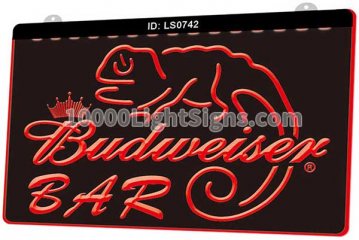 LS0742 Bar Budweiser Lizard Beer