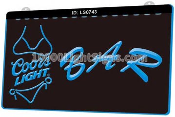 LS0743 Bar Coors Lite Bikini
